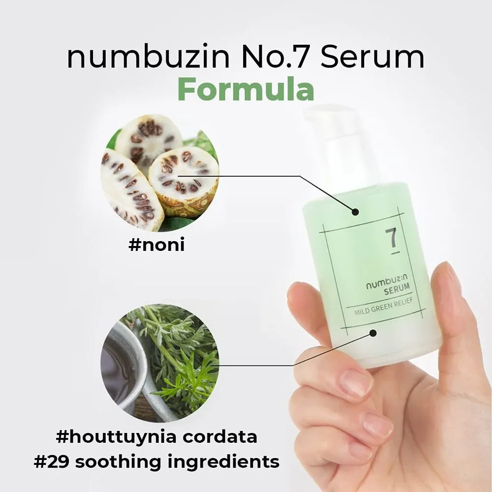 No.7 Serum, Green Soothing Serum, Acne-Prone Skin, Green Tea, Noni, 1.69 fl. oz.